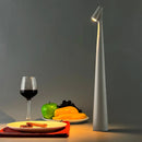 Axya Metal LED Table Lamp: Cordless, Rechargeable, Touch Control, Portable, Battery-operated