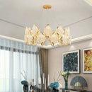 Axyaa Crystal Chandelier Pendant Light for Living Room Decor
