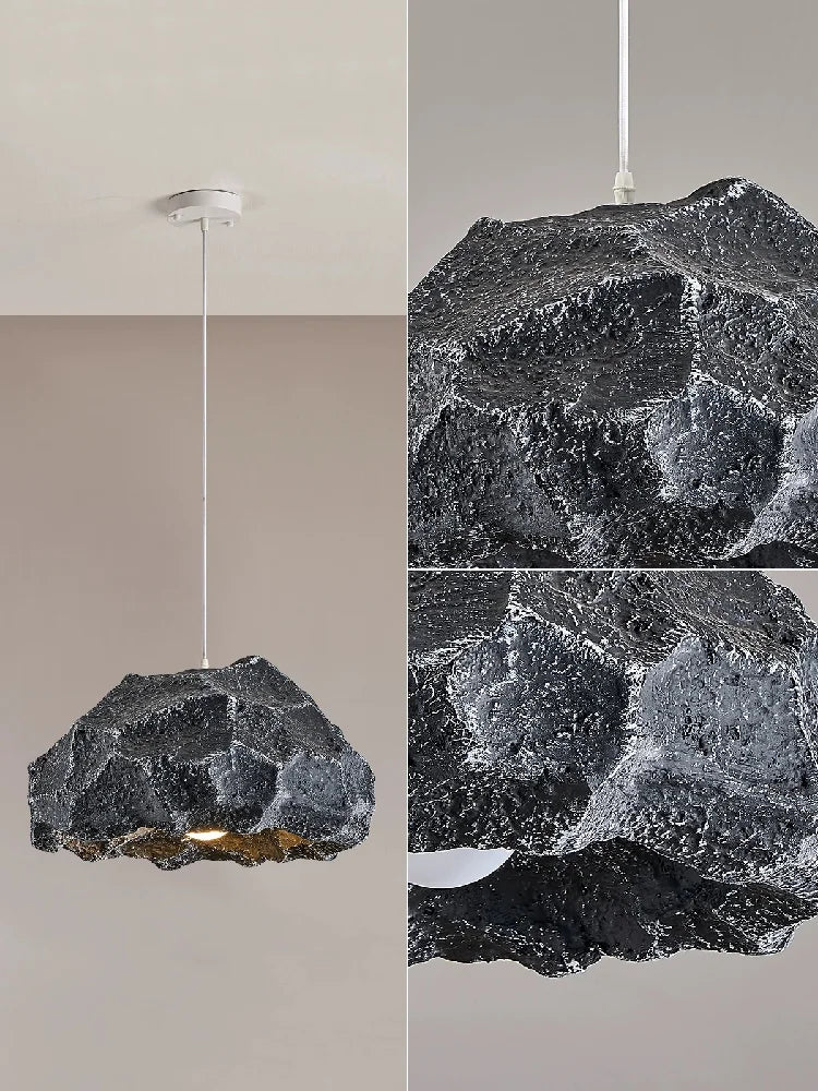 Axyaa Nordic Rock Shape LED Pendant Chandelier for Living Room Lighting