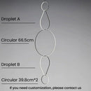 Axyaa Minimalist Line Chandeliers: Elegant LED Pendant Lighting with Magnetic Suction Connection