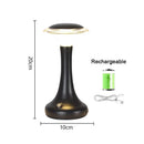 Axyaa LED Touch Sensor Table Lamp for Night Light Reading, Wireless Rechargeable