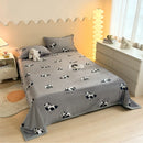 Axyaa Panda Print Milk Velvet Queen Size Blanket - Soft & Warm Flannel Sofa Throw