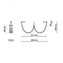 Axyaa Designer Belt Chandelier for Modern Spaces