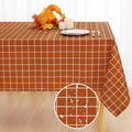 Axyaa Waterproof Cloth Table Cover - Stain Proof Tablecloth for Dining Room, Kitchen & Outdoor