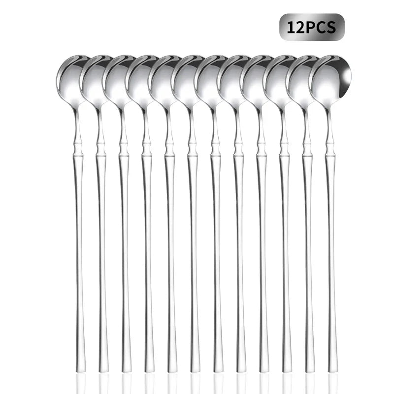 Axyaa Stainless Steel Mirror Ice Scoop Set for Home and Hospitality