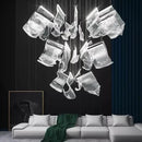 Axyaa Rinkle Suspended Lights Modern Guide Chandelier Stairs Dining Room Designer Lamp
