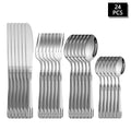 Axyaa Stainless Steel Cutlery Set - Steak Knife, Fork & Spoon Combo for Family, Hotel, Party