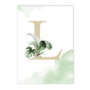 Axyaa Jungle Animals Custom Name Wall Art Poster Canvas Painting Nursery Decor