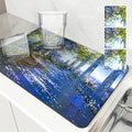 Axyaa Watercolor Buildings Drying Mat