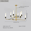 Axyaa Modern Luxury LED Ceiling Chandelier for Home Decor