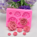 Silicone 3D Flower Mold for Cake Candy Chocolate Soap DIY Baking Tool by Axyaa
