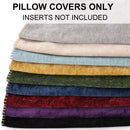 Axyaa Chenille Velvet Cushion Cover 50x50cm Soft Throw Pillow for Couch Sofa