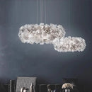 Axyaa Modern Acrylic Flower Chandelier for Bedroom and Dining Room