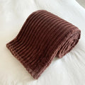 Axyaa Rabbit Plush Flannel Blanket Cover - Cozy Nap Blanket, Machine Washable