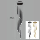 Axyaa Staircase Chandeliers LED Pendant Light Lamps Modern Decor for Living Room