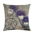 Purple Lavender Floral Pillowcase for Home Decor by Axyaa