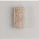 Axyaa Yellow Travertine LED Wall Light for Room Decoration, Living Dining Room Wall Lamp