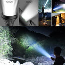 Axya Solar LED Camping Light Waterproof Torch USB Rechargeable Flashlight