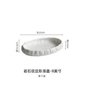 Axyaa Large Deep Steamed Fish Plate - Elegant Ceramic Seafood Platter