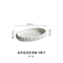 Axyaa Large Deep Steamed Fish Plate - Elegant Ceramic Seafood Platter