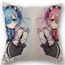 Axyaa Cotton Linen Square Decorative Pillowcase Pillow Covers Cases for Home Decor