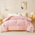Axyaa Silk Quilt: Super Soft All-Seasons Quilt with Knitted Cotton Fabric