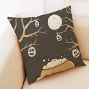Axyaa Halloween Pillow Cover in European Linen for Spooky Fun