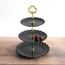 Axyaa Petal Cake Stand: Elegant 3-Tier Tray for Parties & Events