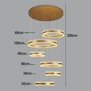 Axyaa Modern Luxury Home Staircase Pendant Lights Living Room Indoor Lighting