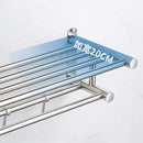 Axyaa Stainless Steel Bathroom Towel Shelf with Toilet Paper Holder & Soap Dish