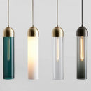 Axyaa Glass Pendant Lamps for Home Decor Lighting with E14 Bulb Base