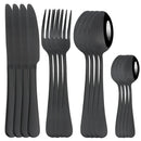 Axyaa 16-Piece Stainless Steel Western Dinnerware Cutlery Set