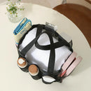 Axyaa Beach Mesh Storage Bag: Large Capacity, Shoulder Hand Wash Travel Bag for Bathroom and Camping