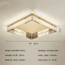 Axyaa Crystal LED Square Ceiling Light for Home Decor & Living Room