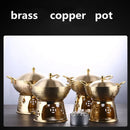 Axya Copper Cooking Pots Set: Small Hotpot Stove & Milk Pot Cookware Set