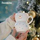 Axya Cartoon Ceramic Breakfast Mug with Handle - Nordic Style, Coffee Cup, Table Decoration