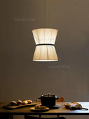 Axyaa Cocoon Chandelier: Japanese Cloth Pendant Lamp for Home Restaurant Kitchen Island