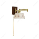 Axyaa Ceramic Rocker Wall Lamp LED New Retro Bedroom Decor Lighting