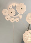 Axyaa Crystal Chandelier Ceiling Lamp LED Indoor Living Room Lighting