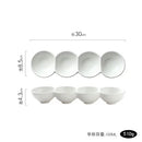 Axyaa Ceramic Serving Plate Set - Molecular Cuisine Restaurant Tableware
