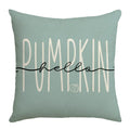 Axyaa Harvest Pumpkin Plaid Linen Blue Pillow Cover for Festive Decor