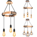 Axya Nordic Spider Wooden Pendant Chandeliers for Living Room & Kitchen.