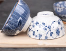 Axya Ceramic Rice Noodle Soup Dessert Bowl Korean Ice Retro Tableware Bowl
