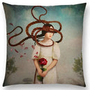 Axyaa Elegant Swan Moon Night Cushion Cover 45*45cm