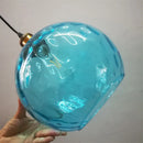Axya Blue Glass Ball LED Chandelier for Modern Lighting in Restaurant, Kitchen, Bedroom
