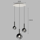 Axyaa Minimalist Glass Headboard Pendant Lamp for Luxury Bedroom