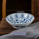 Axyaa Blue & White Ceramic Vegetable Dim Sum Plate - Creative Snack Cold Dishes
