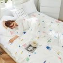Axyaa Bamboo Fiber Summer Cool Quilt Blanket Single Thin Nap Air Conditioner Blanket