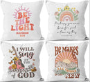 Axyaa Christian Printed Decorative Pillow Covers for Sofa, Bedroom, Car