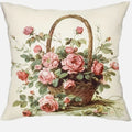 Axyaa Country Flower Bicycle Pattern Pillowcase for Home Room Decoration